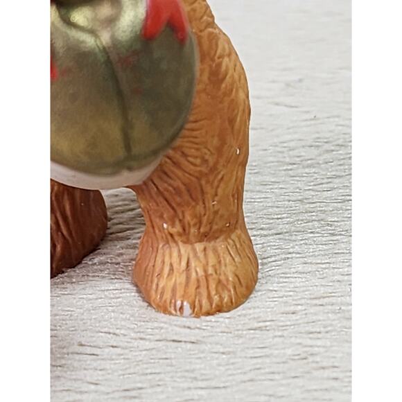Hallmark Cinnamon Bear w/ Jingle Bell 2 1/2" Ornament Christmas Holiday 1984 Vtg - Picture 8 of 12
